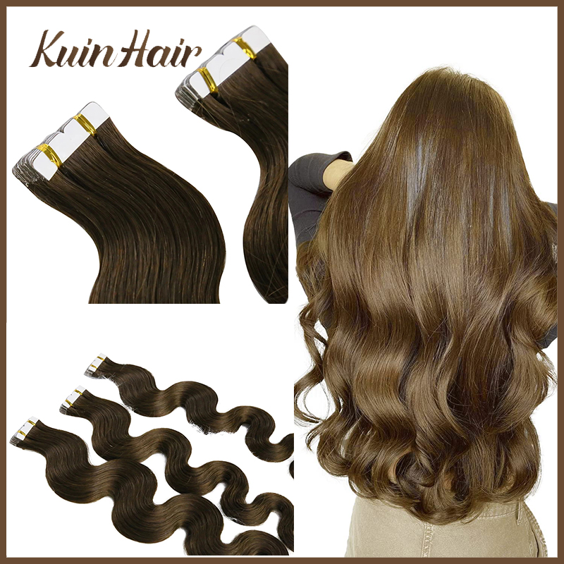 Invisible Tape In Extensions Real Hair - Tape-in Echthaar-Extensions Body Wave Remy Klebeband
