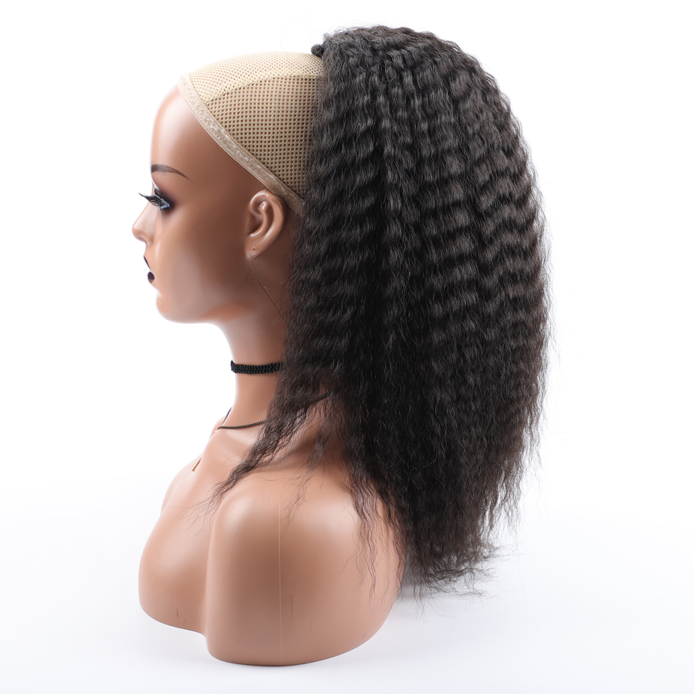 Drawstring Afro Curly Puff Ponytail - Gefälschte synthetische Kordelzug Pferdeschwanz elastische Haarverlängerung