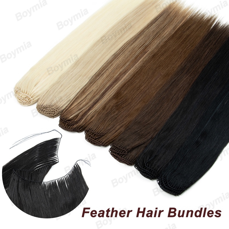 Invisible Tape In Extensions Real Hair - Feder-Haarverlängerungen aus natürlichem Echthaar, Non-Remy, unsichtbarer