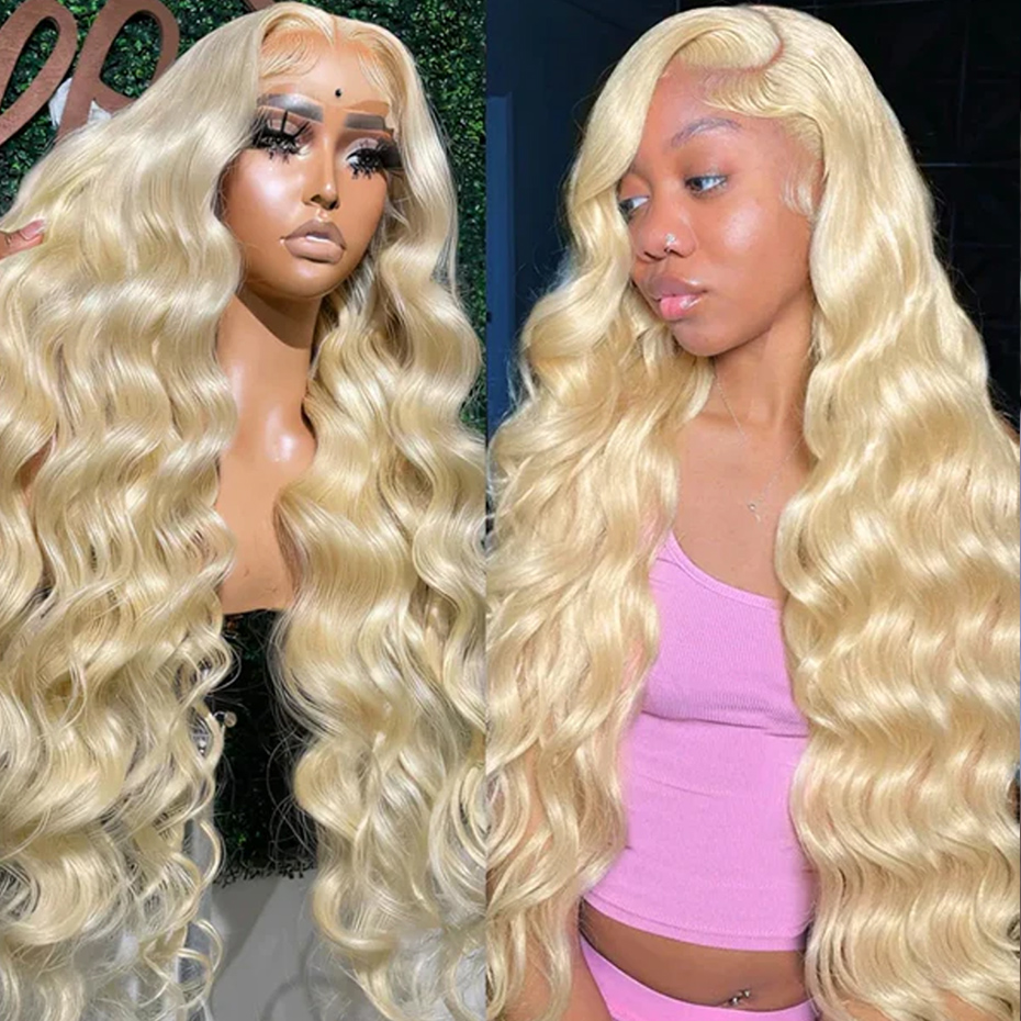 613 Blonde Body Wave Lace Front Wig - 13x6 HD Lace Frontal Perücke 613