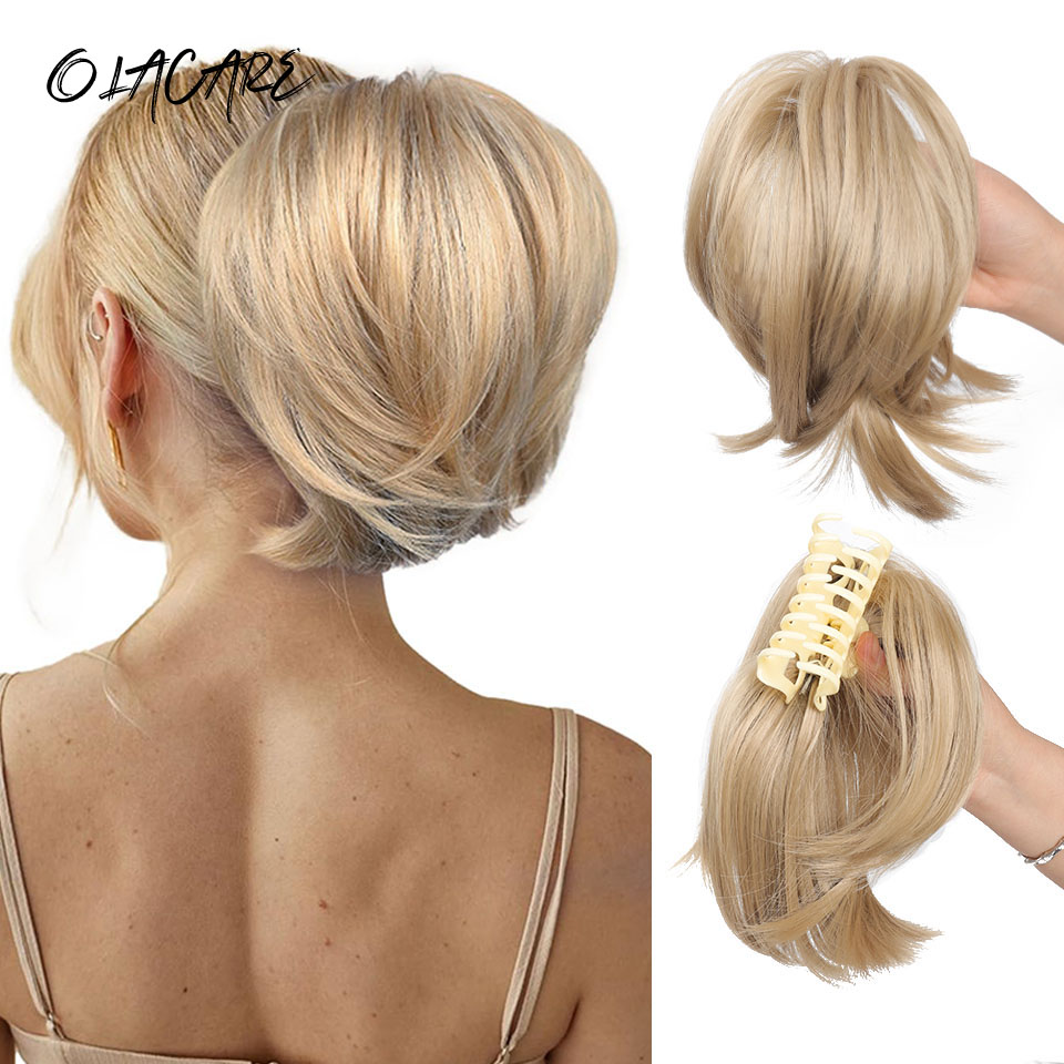 Claw Clip Messy Bun Hair Piece - Unordentliches Dutt-Haarteil, Klaue, Clip-in-Haarknoten, Haarteil für