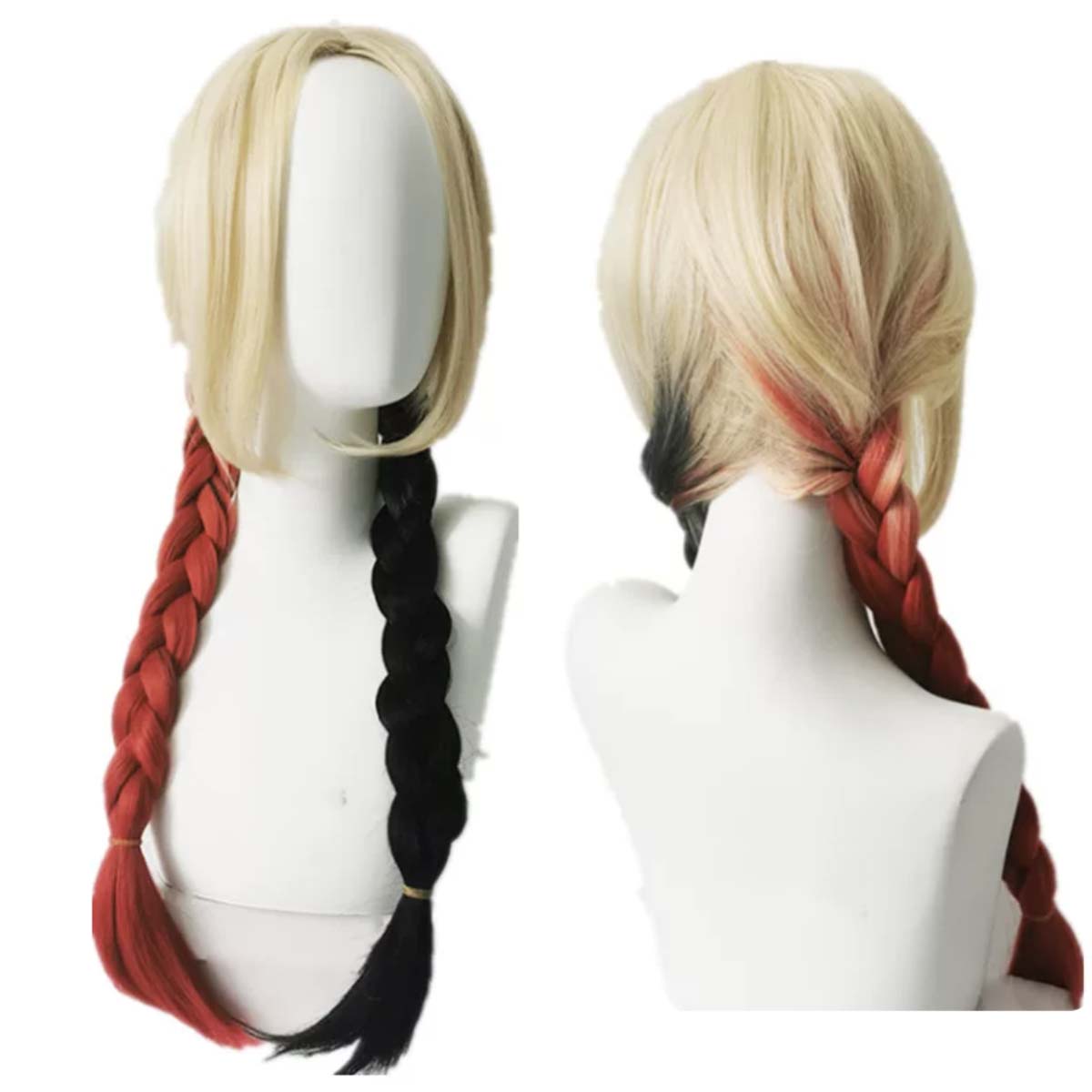 Synthetic Braided Wigs For Black Women - Damen-Perücke für Harley Quinn Cosplay mit