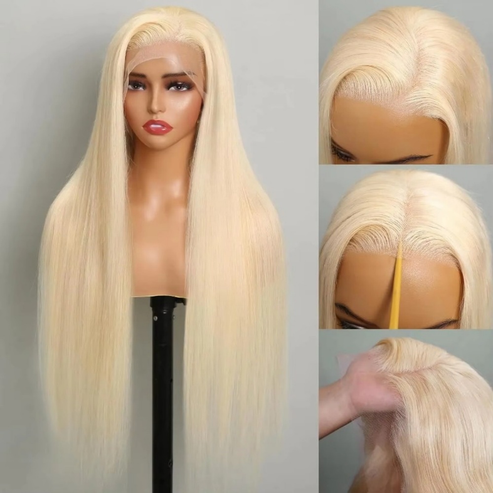 Hd Lace Frontal Wig Human Hair Pre Plucked - 613 Blonde Echthaar-Perücke, HD-Spitze vorne, vorgezupft,