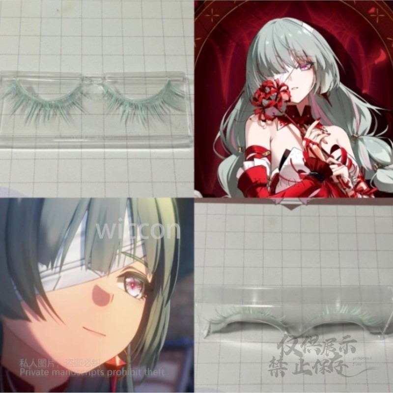 Synthetic Wigs - Anime Phrolova Cosplay Perücke Grün Rosa