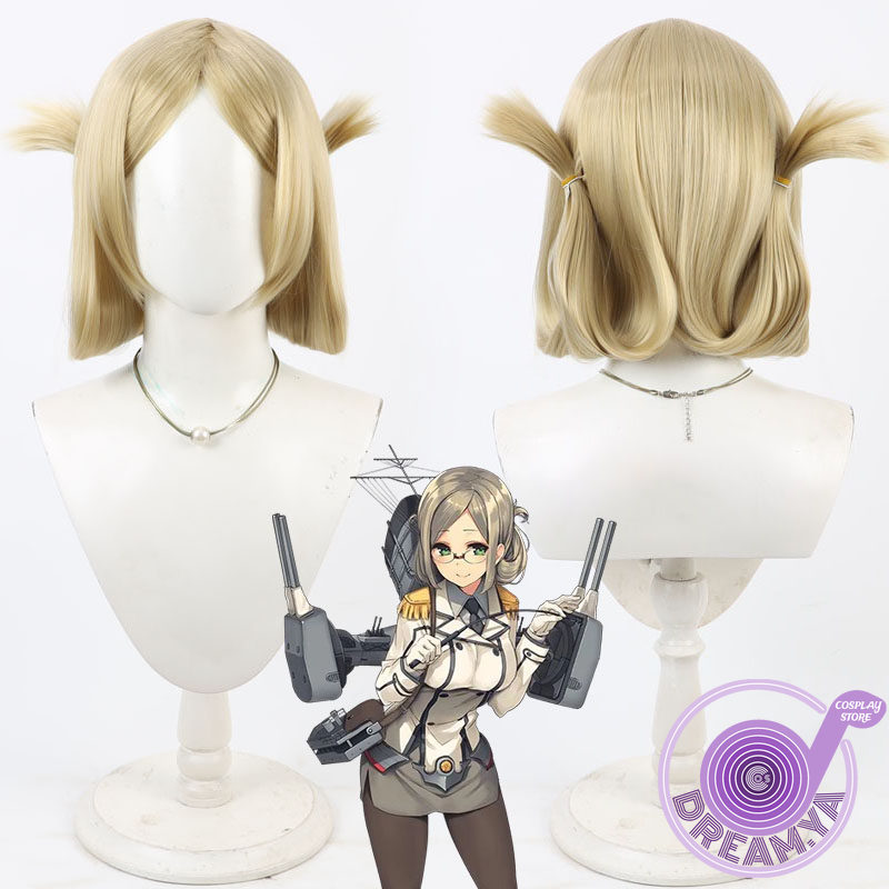 Synthetic Wigs - Katori Cosplay Perücke Kantai Collection Champagner