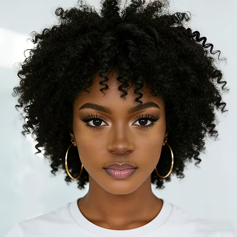 Short Pixie Cut Wig Human Hair Cheap - Echthaar-Bob-Perücken, kurze, krause, lockige Echthaar-Perücken, Pixie-Cut-Perücken