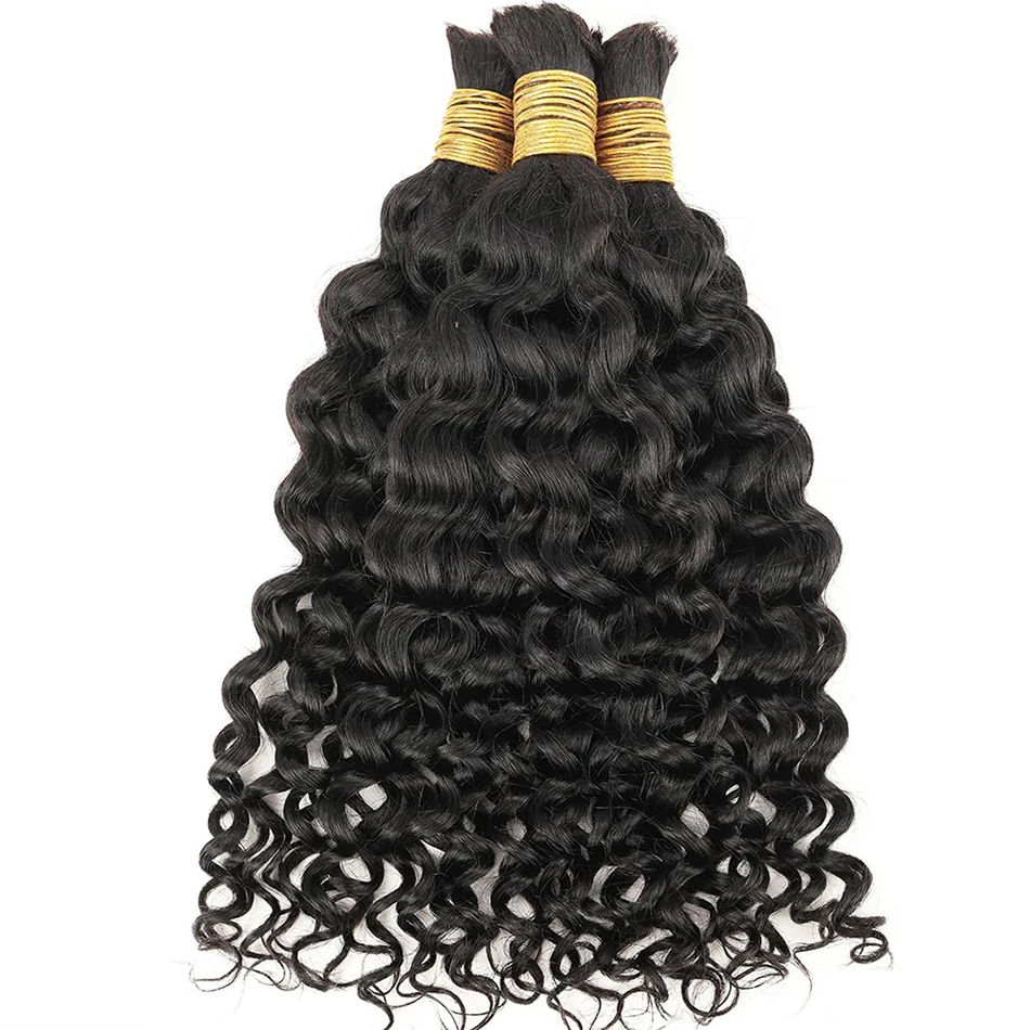 Wasserwellen-Echthaar zum Flec – Water Wave Bulk Human Hair For Braiding Bewertung und Preis