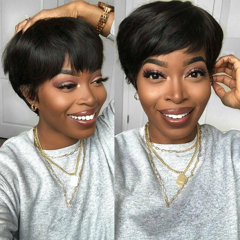 Kurze Echthaarperücken im Pixi – Short Pixie Cut Wig Human Hair Cheap Bewertung und Preis