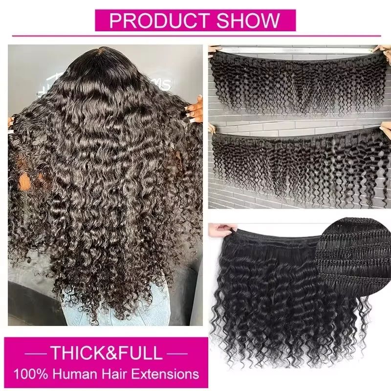 Deep Wave Echthaar-Bündel mit  – Deep Wave 3 Bundles With Closure Bewertung und Preis