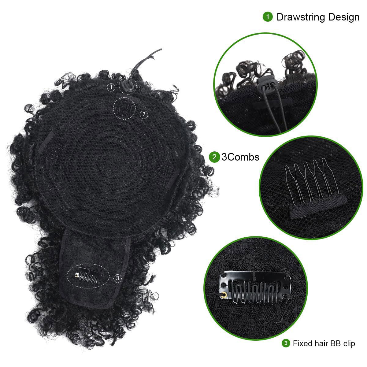 Afro Puff verworrene lockige H – Drawstring Afro Curly Puff Ponytail Bewertung und Preis