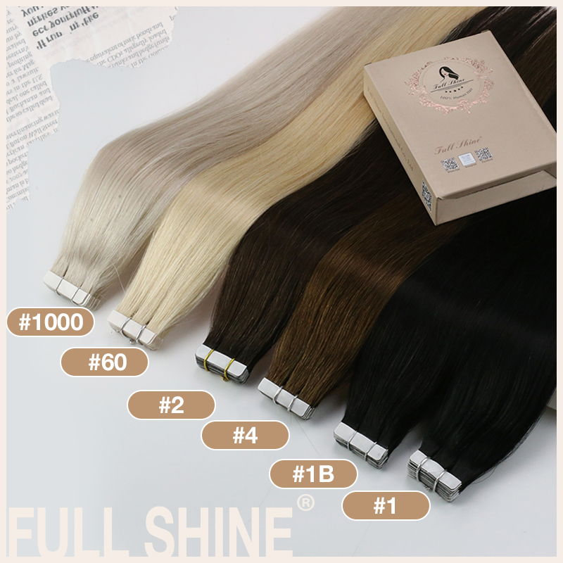 Full Shine Tape in Haarverläng – Invisible Tape In Extensions Real Hair Bewertung und Preis