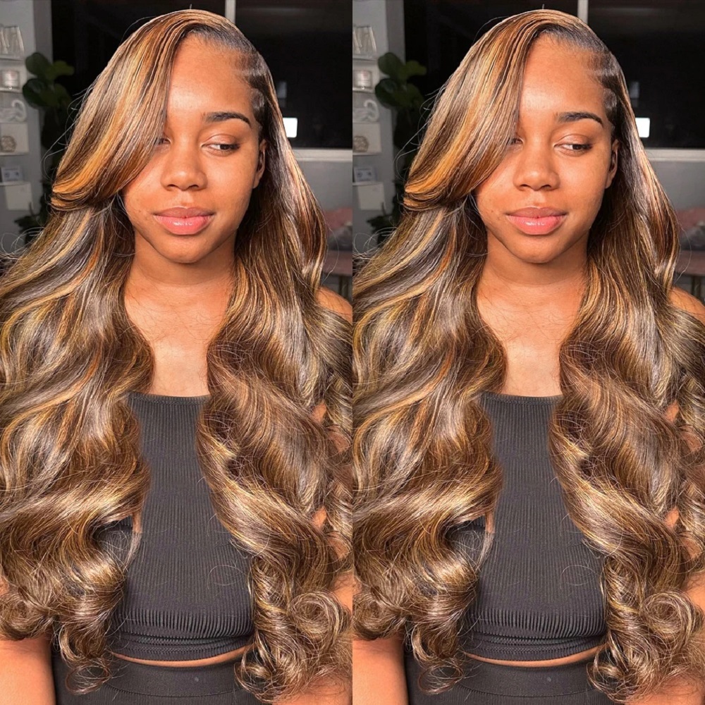 HD Highlight 46 Zoll 13x4 Body – Lace Front Wigs Bewertung und Preis