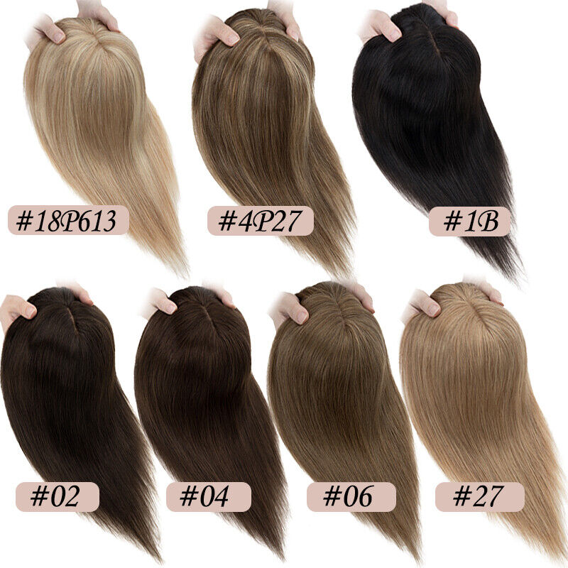 Frauen Toupet Seide Basis Topp – Seamless Clip In Hair Extensions Human Hair Bewertung und Preis