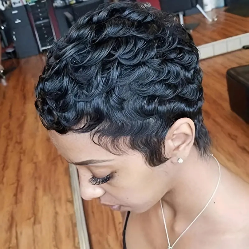 Kurze Bob Pixie Cut Perücke, P – Short Pixie Cut Wig Human Hair Cheap Bewertung und Preis