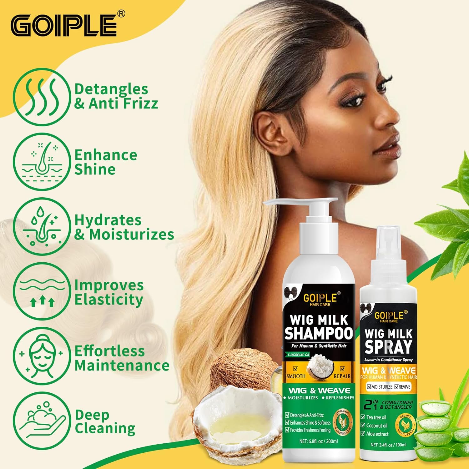 GOIPLE 3-in-1 Perückenpflege-S – Synthetic Wigs Bewertung und Preis