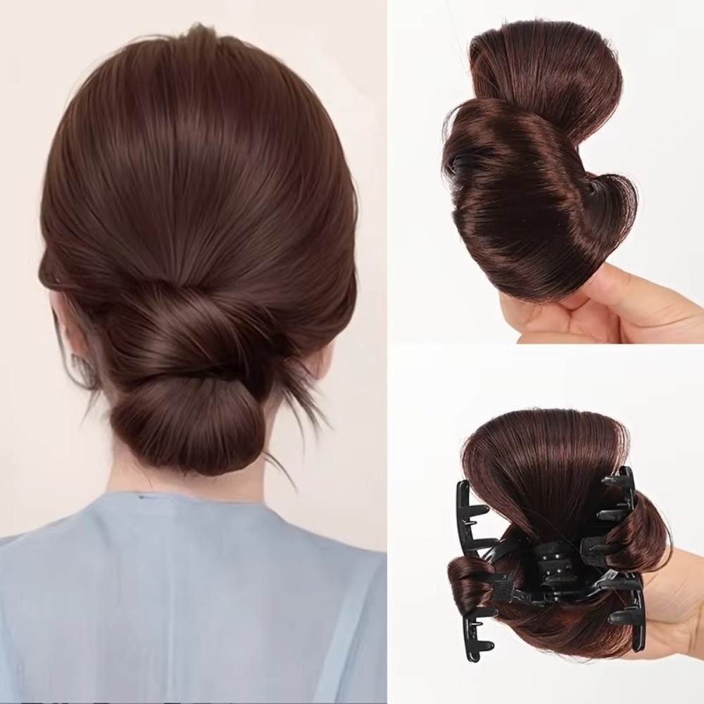 Natürlich synthetische Haarkno – Claw Clip Messy Bun Hair Piece Bewertung und Preis