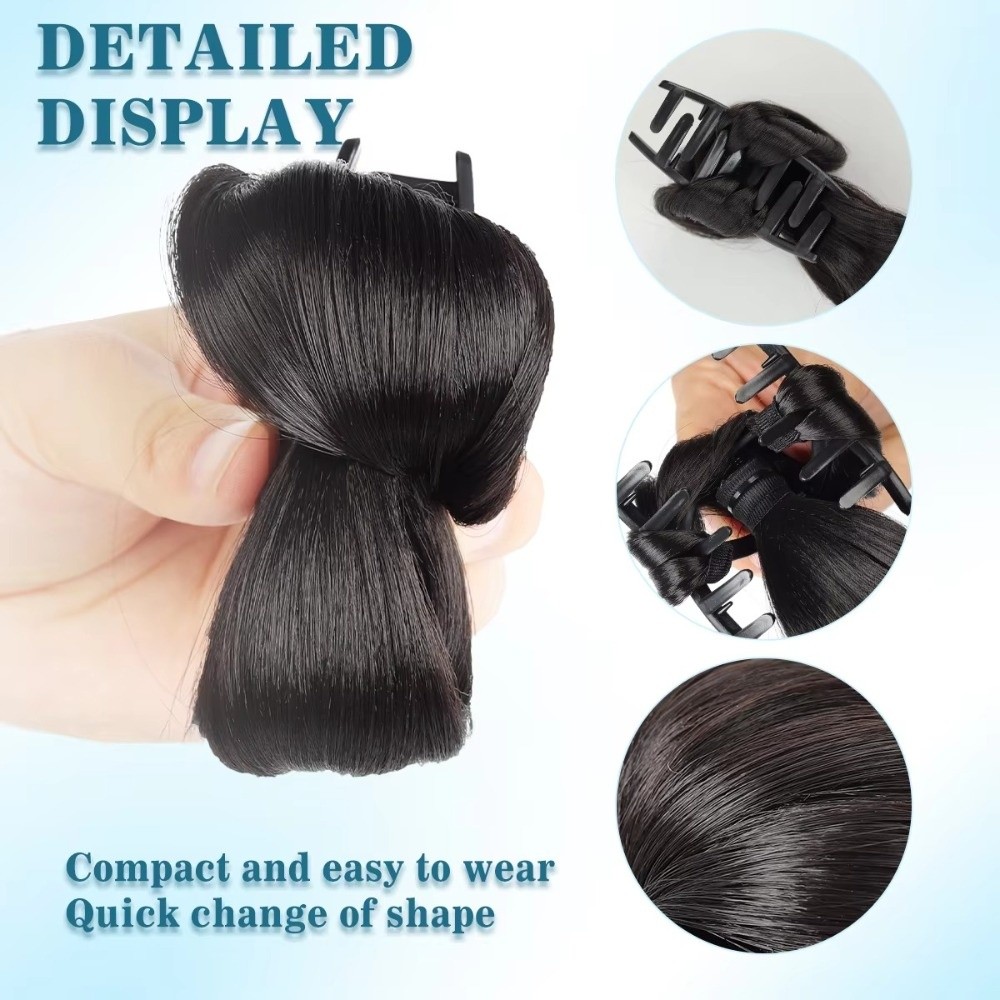 Natürlich synthetische Haarkno – Claw Clip Messy Bun Hair Piece Bewertung und Preis