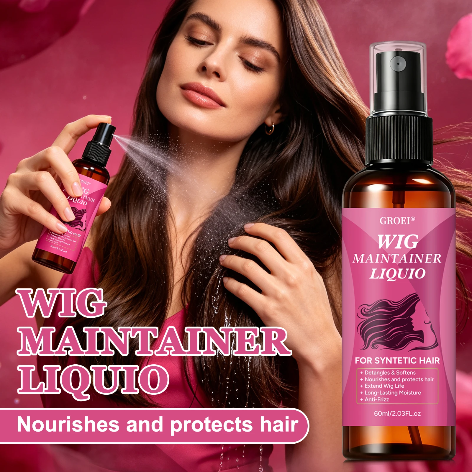 GROEI Anti-Frizz Perückenpfleg – Synthetic Wigs Bewertung und Preis