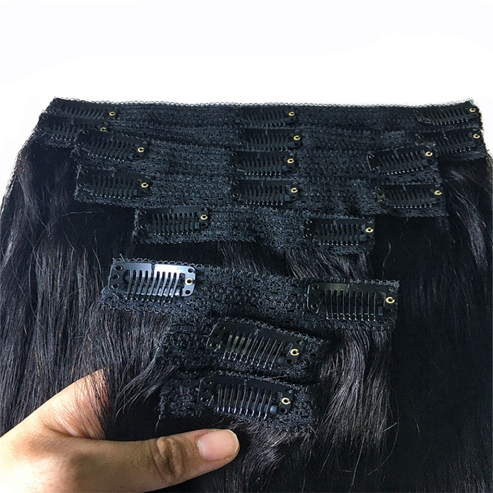 Natürliche gerade Clip-in-Haar – Seamless Clip In Hair Extensions Human Hair Bewertung und Preis