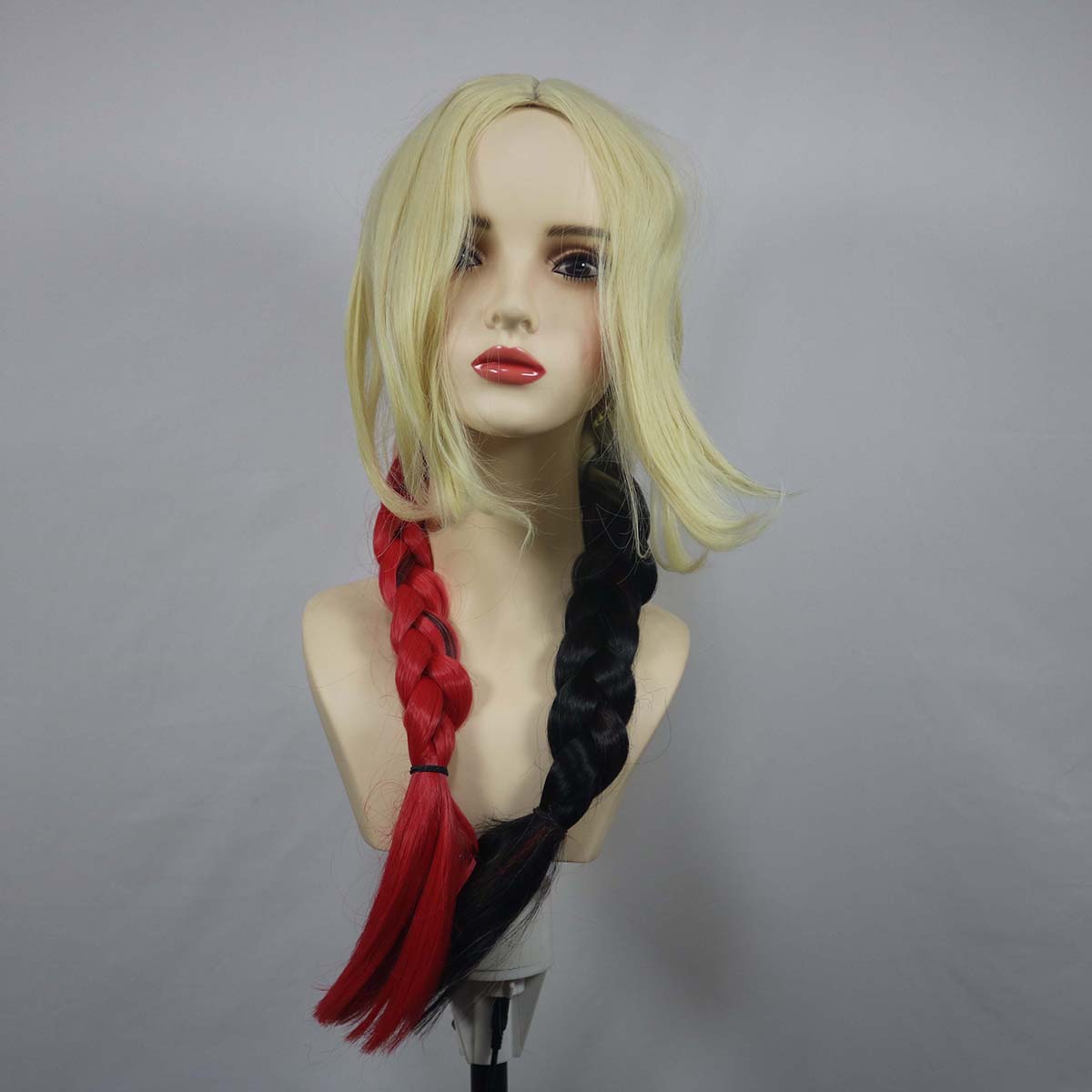 Damen-Perücke für Harley Quinn – Synthetic Braided Wigs For Black Women Bewertung und Preis