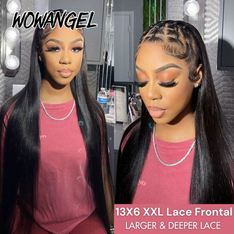 WOWANGEL Gerade Lace-Front-Per – Hd Lace Frontal Wig Human Hair Pre Plucked Bewertung und Preis