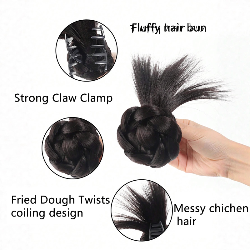 Flauschiger, stacheliger, unor – Claw Clip Messy Bun Hair Piece Bewertung und Preis