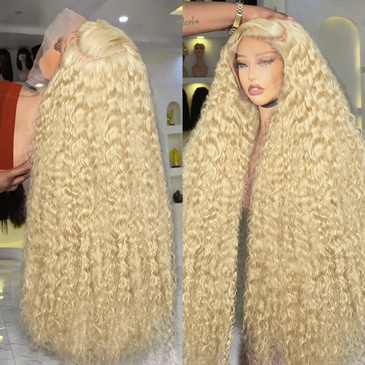 613 Deep Wave Frontal Perücke  – Lace Front Wigs Bewertung und Preis