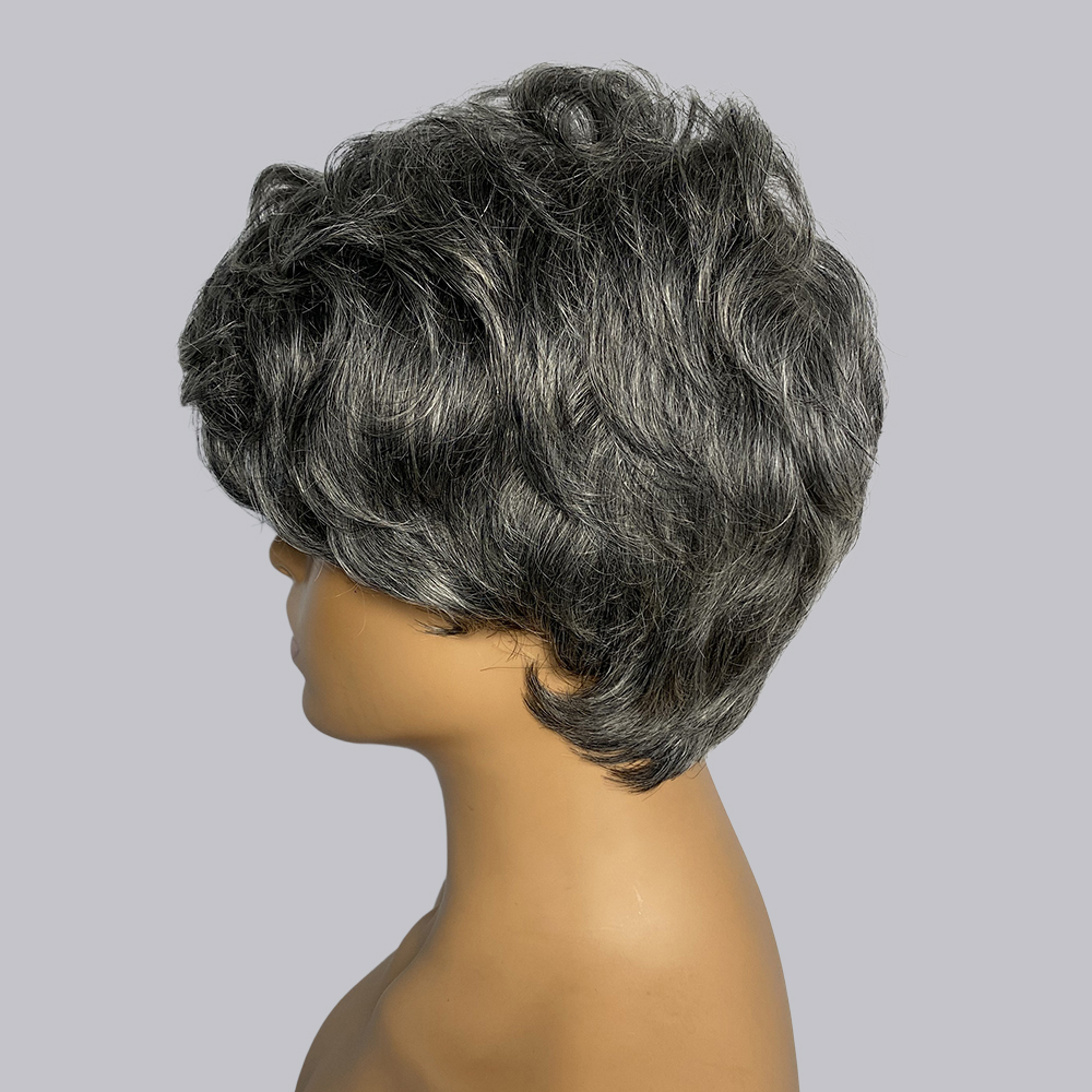 Pixie Cut Echthaarperücken Gra – Short Pixie Cut Wig Human Hair Cheap Bewertung und Preis