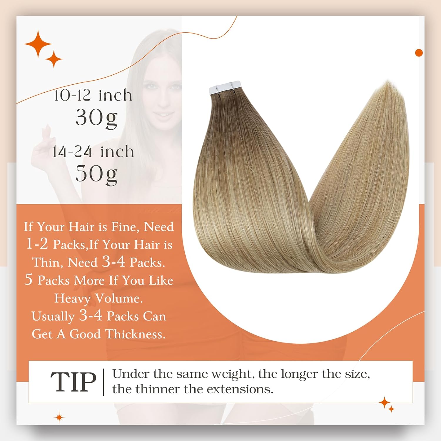 Full Shine Ombre Tape in Haarv – Invisible Tape In Extensions Real Hair Bewertung und Preis