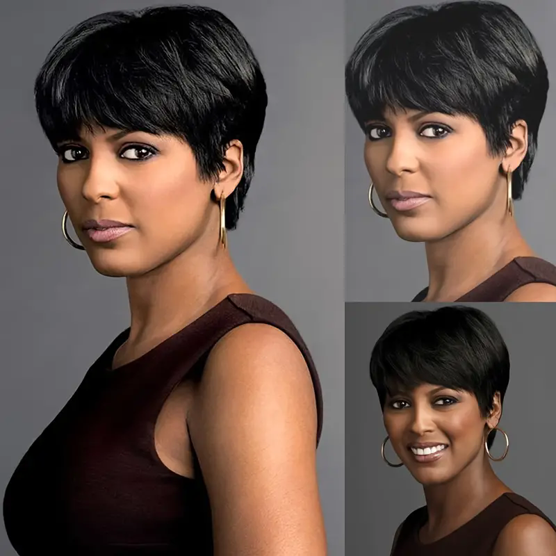 Kurze Pixie-Cut-Perücke aus Ec – Short Pixie Cut Wig Human Hair Cheap Bewertung und Preis