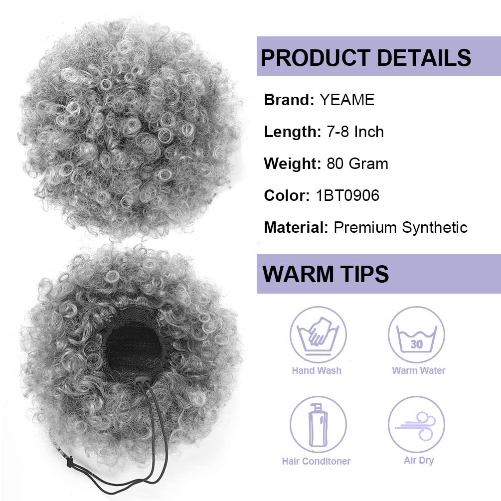 Afro Puff Kordelzug-Pferdeschw – Drawstring Afro Curly Puff Ponytail Bewertung und Preis