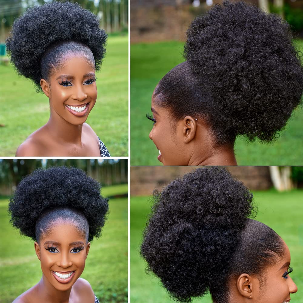 Große Afro Puff Pferdeschwanz  – Drawstring Afro Curly Puff Ponytail Bewertung und Preis