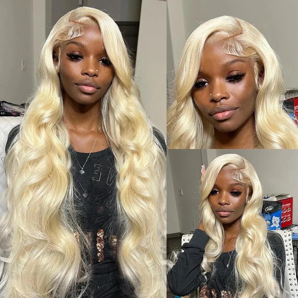 613 Blonde 13x6 HD Transparent – 613 Blonde Body Wave Lace Front Wig Bewertung und Preis