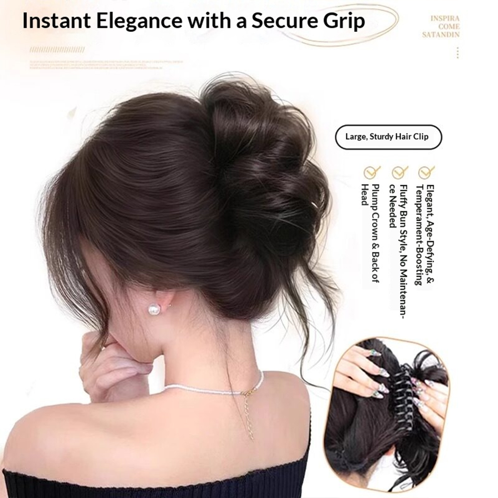 1 Stück Eleganter Chignon-Haar – Claw Clip Messy Bun Hair Piece Bewertung und Preis